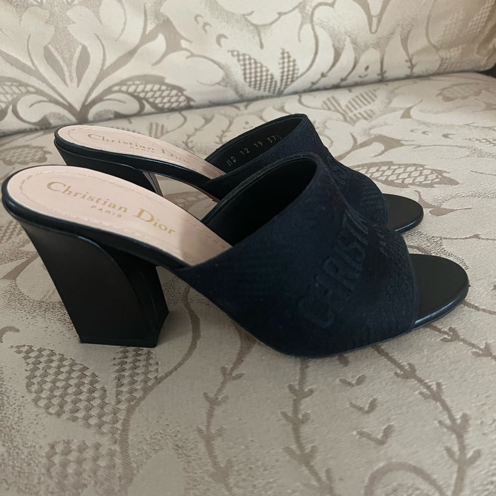 Christian Dior black heels 37.5 - Picture 4 of 10